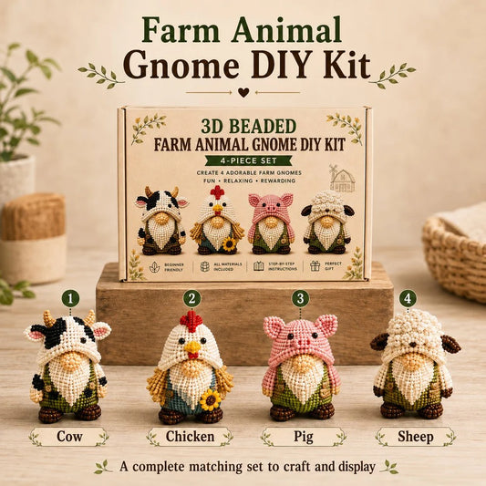 🔥3D Beaded Gnome DIY Kit Collection✨🎁