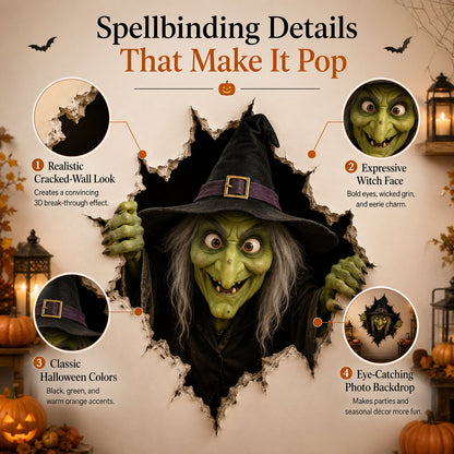 🧙Halloween Break-In 3D Wall Decals🎃