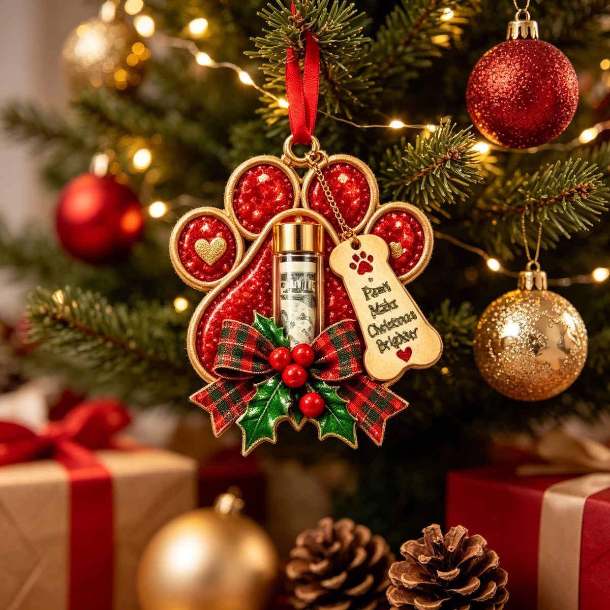 🎁 Surprise Red Envelope Christmas Tree Ornament | Turn Cash Gifts Into Magical Christmas Memories