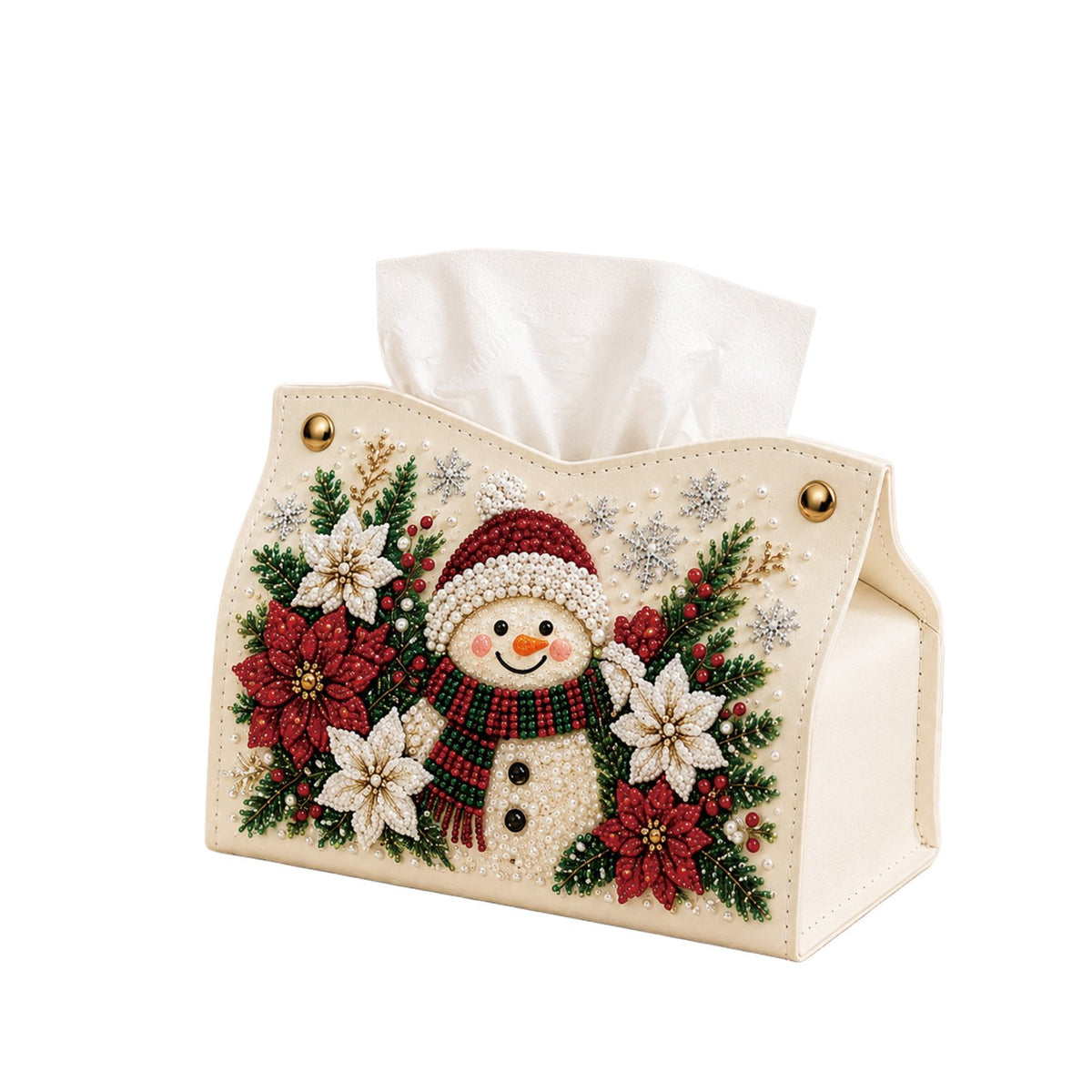 DIY Christmas Diamond Painting Tissue Box Special-Shaped Pearl Rhinestones Handmade Holiday Home Decor Craft Kit