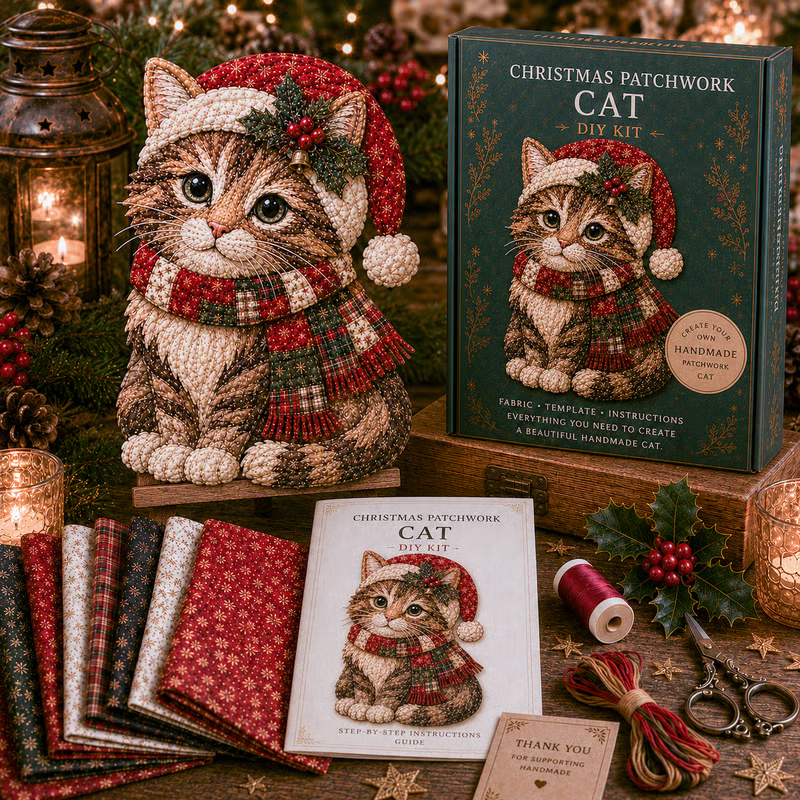 🔥LAST DAY 49% OFF - 🎄🎅Christmas Patchwork Fabric DIY Decor Kit