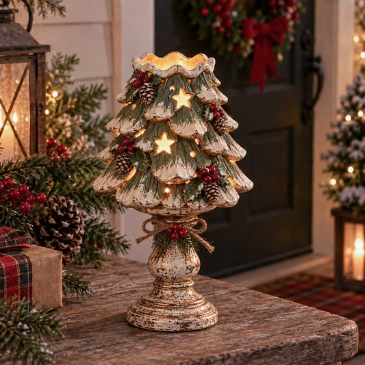 🔥Limited Stock 49% OFF-🎄Christmas Heirloom Glow Candle Holder Collection
