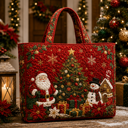 🔥Christmas Sale 49% OFF🎄Christmas Quilted Tote Bag