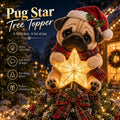 🎄 Christmas Glow Pup Tree Topper – Light-Up Holiday Dog Tree Topper