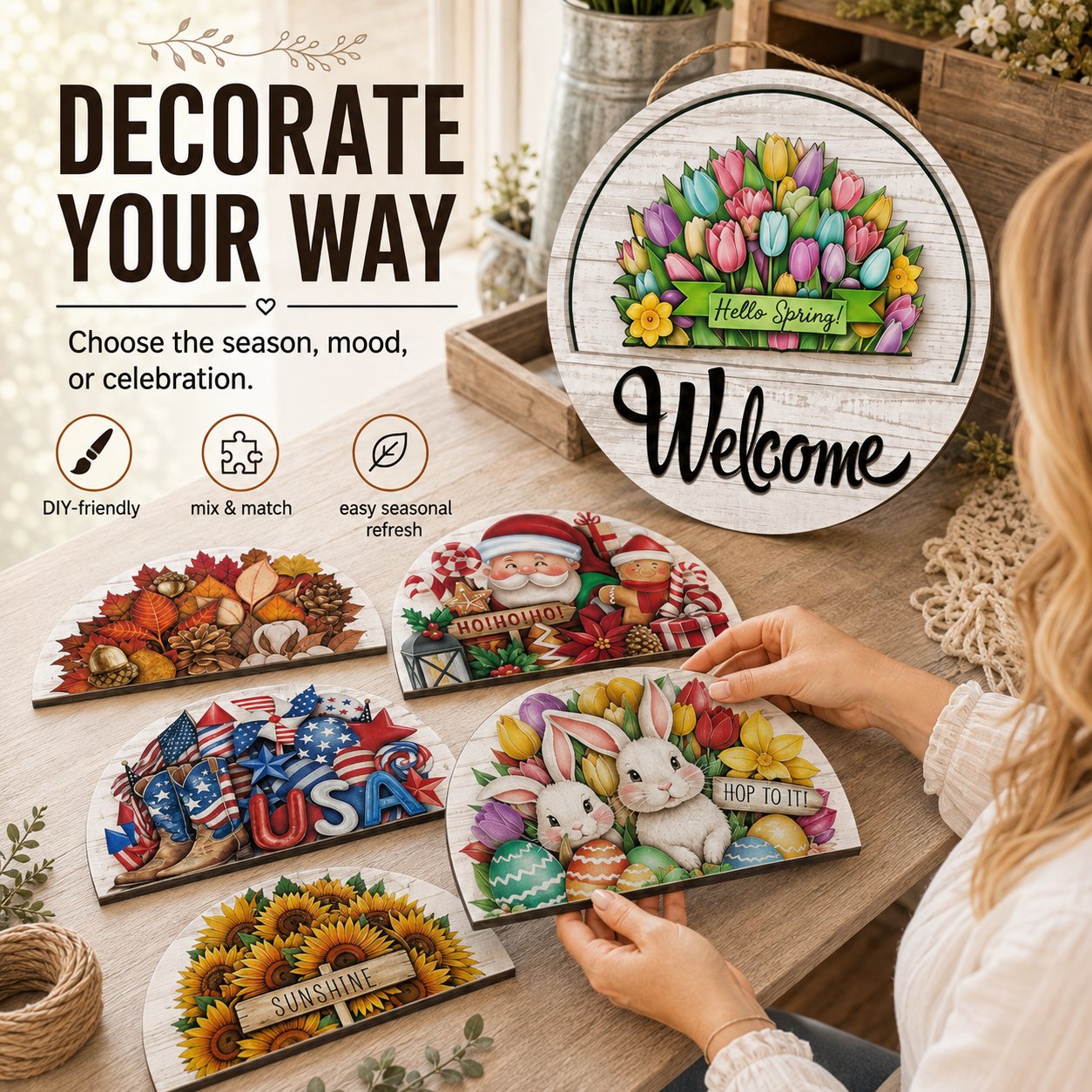 ✨✨ Refresh Your Door All Year — 12 Designs