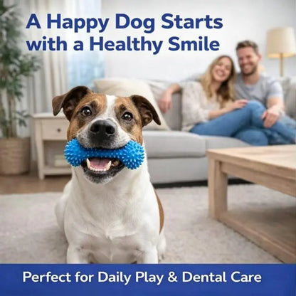 Adjustable Neck Strap Dog Tooth Cleaning Chew Stick – Bite-Resistant Rubber Pet Oral Care Toy