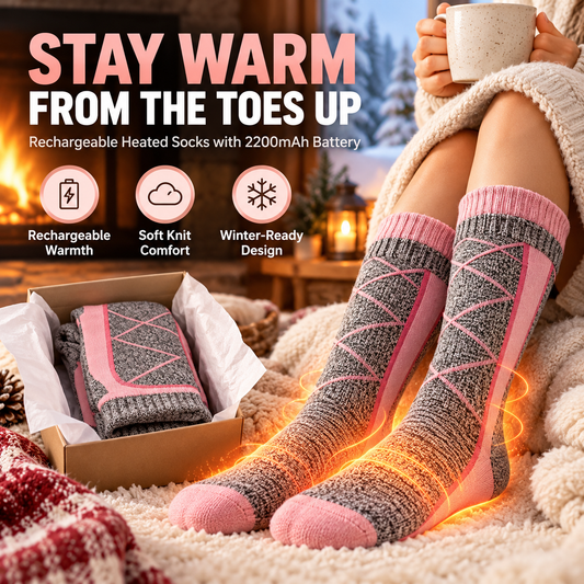 🔥🔥 ThermoWarm™ Heated Socks – Say Goodbye to Cold Feet Fast