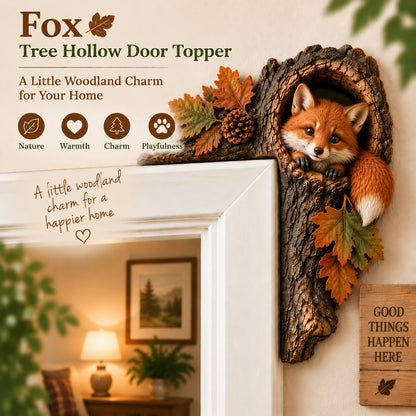 ⏰LAST DAY 50% OFF 🐿️ 3D Chipmunk Tree Hollow Door Topper