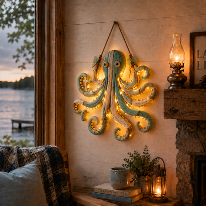 ⭐2026 HOT SALE🌊🐟Lighted Coastal Fish Wall Decor