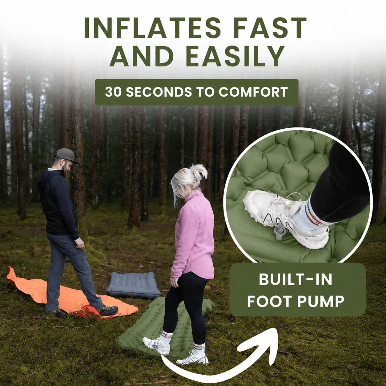Ultra-light Portable Air Mattress for Outdoors