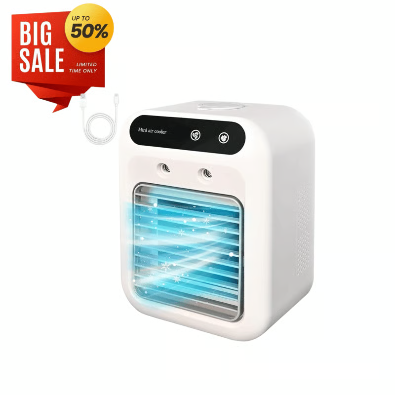 ❄️Beat Summer Heat｜2-in-1 Spray & Cooling Mini Portable  Air Cooler
