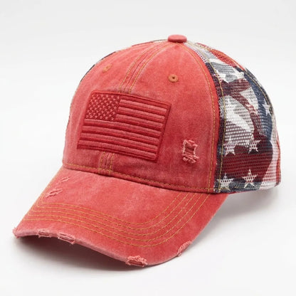 🧢American Flag Ponytail Embroidered Hat, 🔥Buy 2 FREE SHIPPING