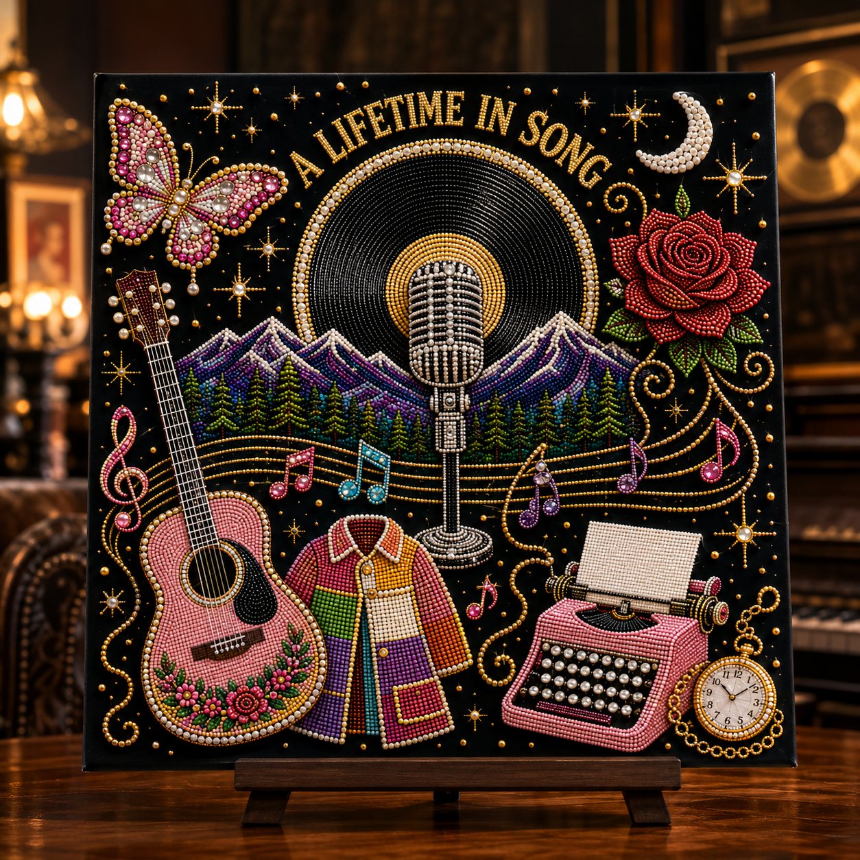 🔥Limited Stock 49% OFF🎤 Premium 3D Pearl Dolly Country Music Tribute Art Kit💎✨