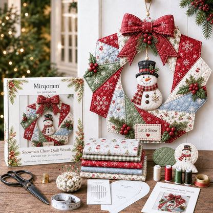 🎄Beginner-Friendly Christmas Fabric Wreath DIY Kit