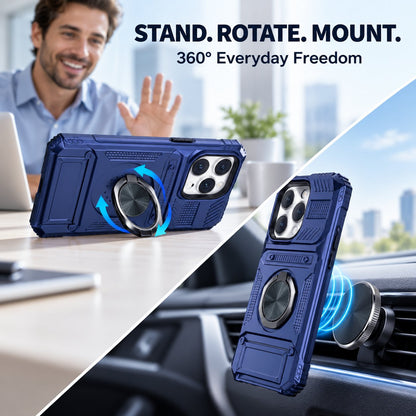 📱Ultimate Armor Wallet Case | Hands-Free Kickstand & Drop Defense 🛡️