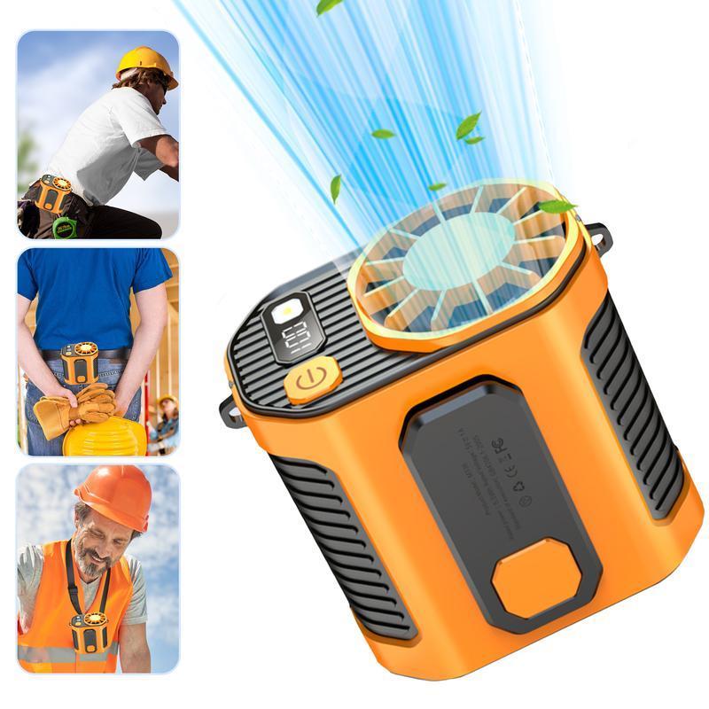 🔥3-in-1 Waist Fan with Flashlight Power Bank Portable🌊