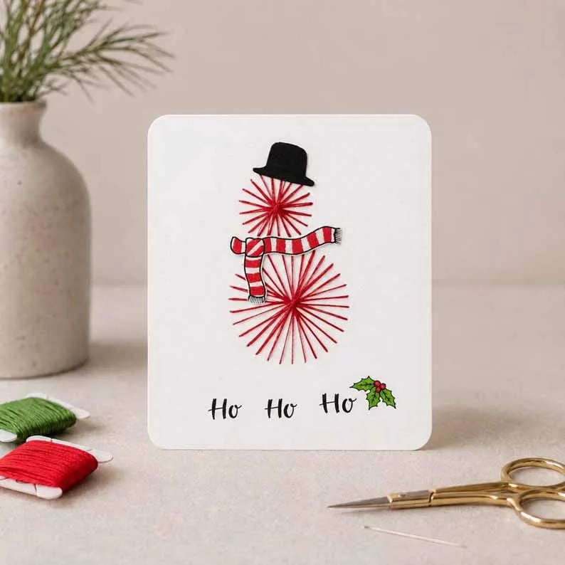 🎁Last Day 50% OFF - Merry & Bright Beginner-Friendly Christmas DIY Card Kit (6 Cards)
