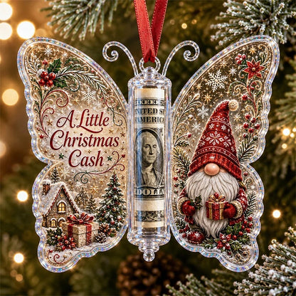 🎄Christmas Cash Gift Butterfly Ornament – Holiday Money Holder Keepsake💵✨