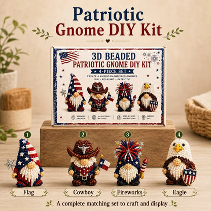 🔥3D Beaded Gnome DIY Kit Collection✨🎁
