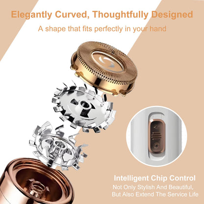 2-in-1 Electric Eyebrow Trimmer Cordless Rechargeable