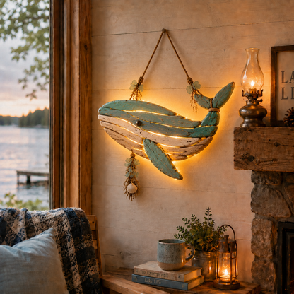 ⭐2026 HOT SALE🌊🐟Lighted Coastal Fish Wall Decor
