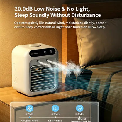 ❄️Beat Summer Heat｜2-in-1 Spray & Cooling Mini Portable  Air Cooler