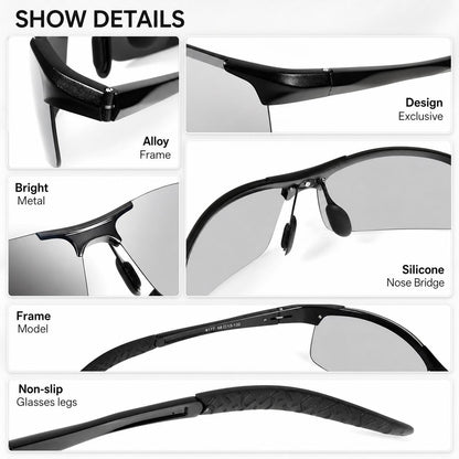 Summervibes Unisex Fashion Polarized Sunglasses, UV4o0 Anti Blue Light Sun Glasses for Photography Hiking Beach Outdoor
