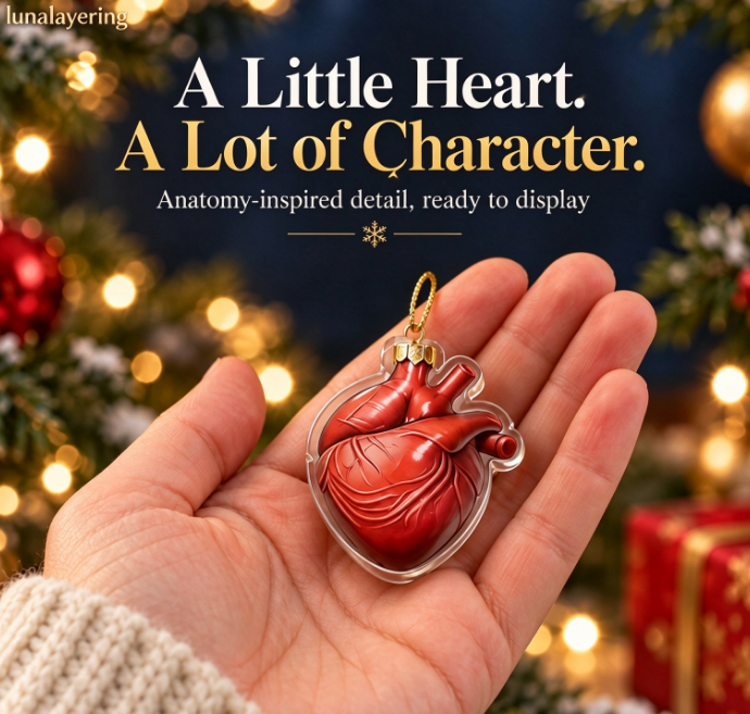 🫀Anatomy Christmas Advent Calendar – Unique Organ-Shaped Ornaments & Holiday Surprises for Nurses, Medical Students & Science Lovers