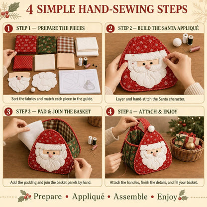 🎉🎄 Christmas Character Quilted DIY Carry Basket🎁