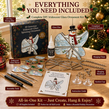 🎄Beginner-Friendly 3D Christmas Iridescent Suncatcher DIY Kit 💕