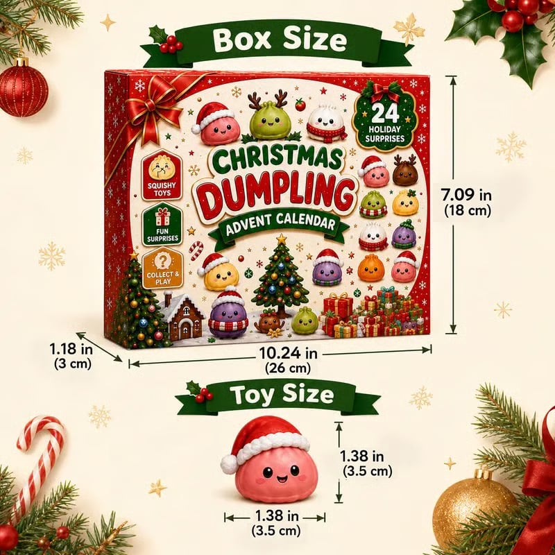 🎄2026 Christmas Mini Squishies Advent Calendar🎁