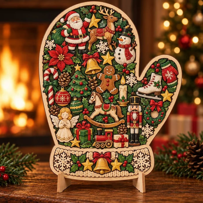 🎄 ✨ Intricate Christmas Keepsake Wooden Puzzle Ornaments