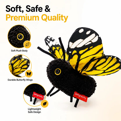 😻Interactive Electric Butterfly & Bluebird Cat Toy🦋 – 3 Flying Modes USB Rechargeable Teaser