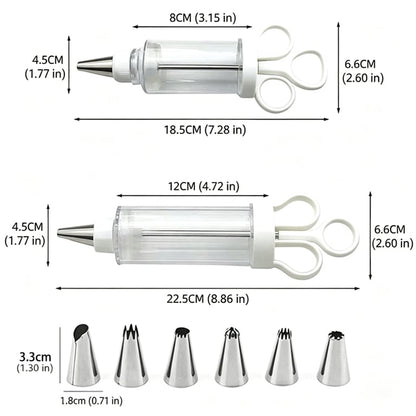 🧁✨Cake Decorating Syringe Kit
