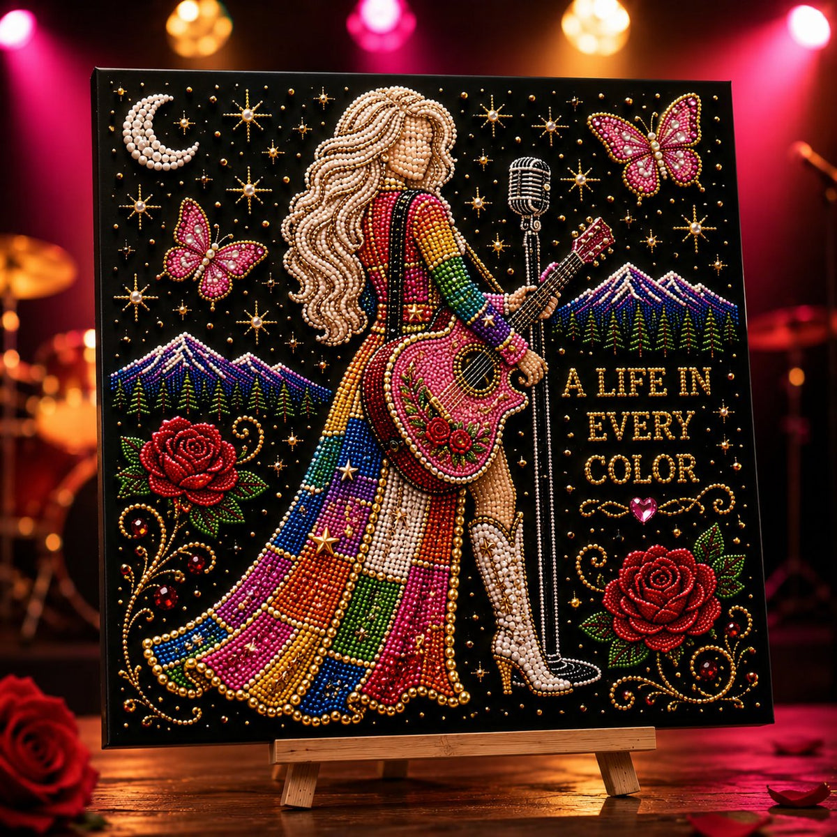 🔥Limited Stock 49% OFF🎤 Premium 3D Pearl Dolly Country Music Tribute Art Kit💎✨