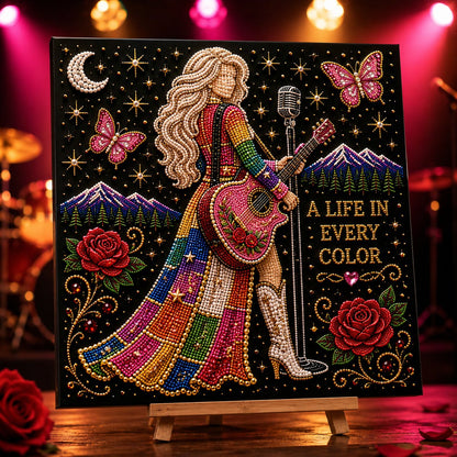 🔥Limited Stock 49% OFF🎤 Premium 3D Pearl Dolly Country Music Tribute Art Kit💎✨