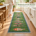 🎏 Artisanal Koi Fish Wool Runner Rug