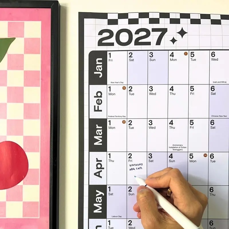 🔥HOT SALE 49% OFF - 📅✨ 2027 Extra-Large Full Year Wall Planner