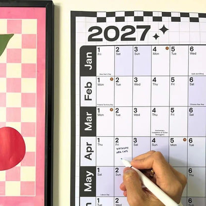 🔥HOT SALE 49% OFF - 📅✨ 2027 Extra-Large Full Year Wall Planner