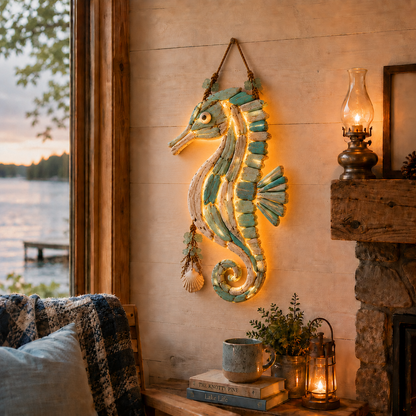 ⭐2026 HOT SALE🌊🐟Lighted Coastal Fish Wall Decor