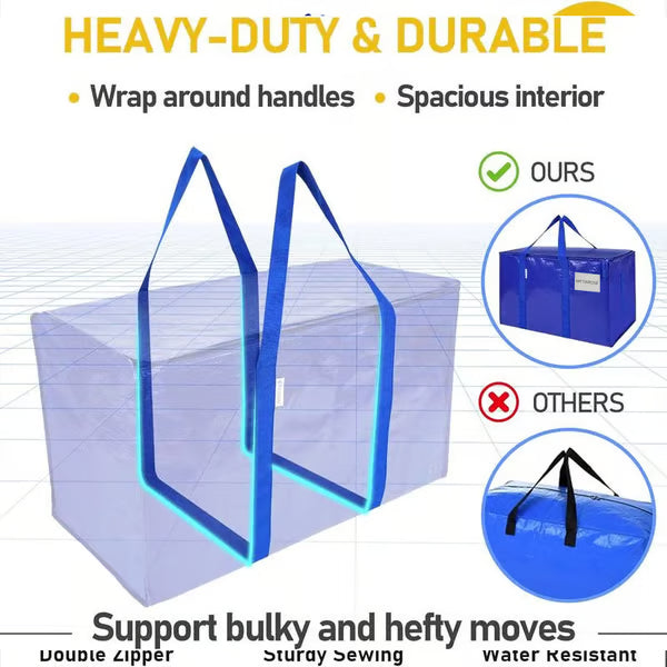 Heavy duty wraparound carrying handles