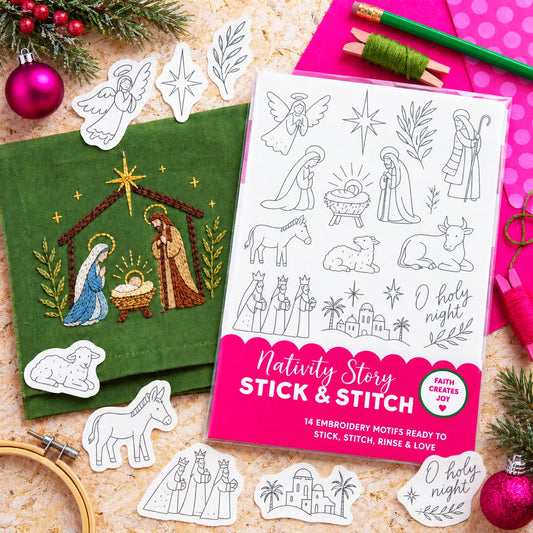 Christmas Stick & Stitch Embroidery Pattern Pack