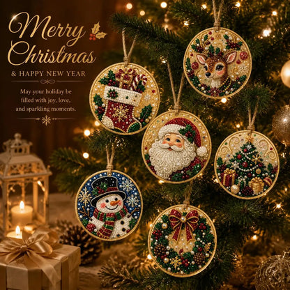 🎄🎉Christmas DIY Diamond Painting Ornaments Kit