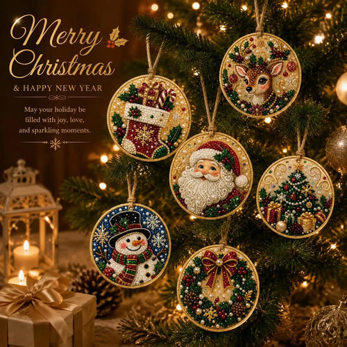 🎄🎉Christmas DIY Diamond Painting Ornaments Kit