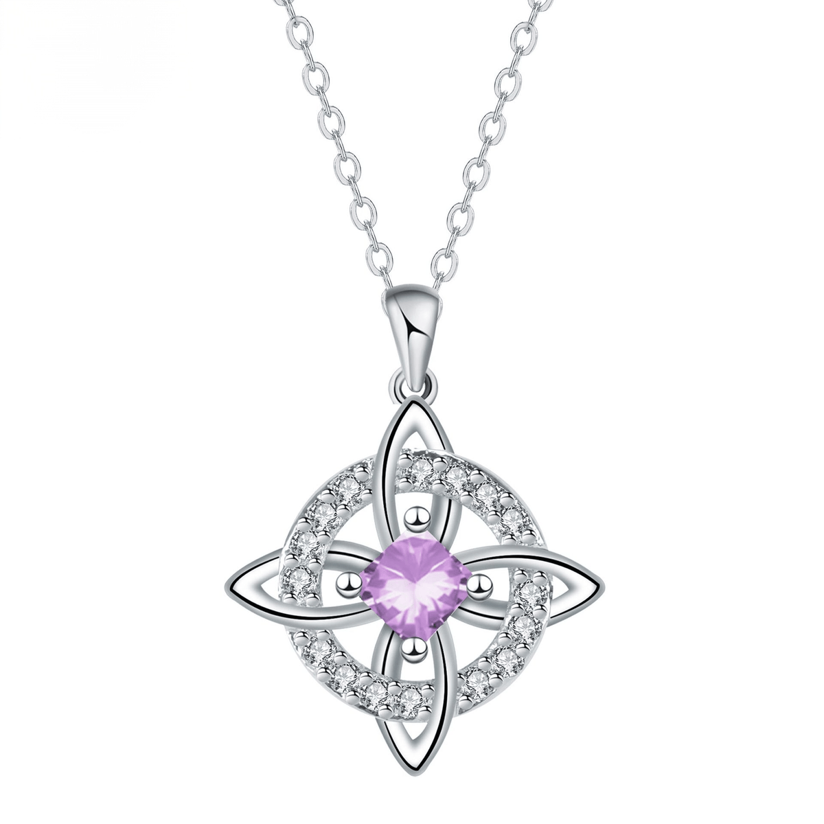 ✨Personalized Witch’s Knot Birthstone Necklace(With Gift Box)
