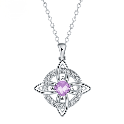 ✨Personalized Witch’s Knot Birthstone Necklace(With Gift Box)