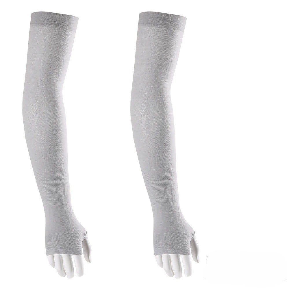 ☀️ UPF 50+ Cooling UV Arm Sleeves | 🧊 High Stretch Compression Fabric | Anti-UV Breathable Sleeves for Men Women