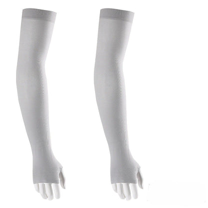 ☀️ UPF 50+ Cooling UV Arm Sleeves | 🧊 High Stretch Compression Fabric | Anti-UV Breathable Sleeves for Men Women