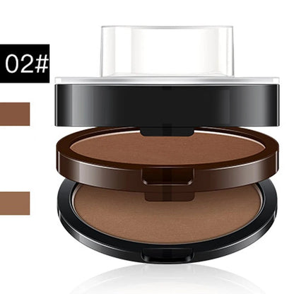 💄 Adjustable Eyebrow Stamp – Bi-Tone Powder – Waterproof & 24-Hour Wear for Makeup