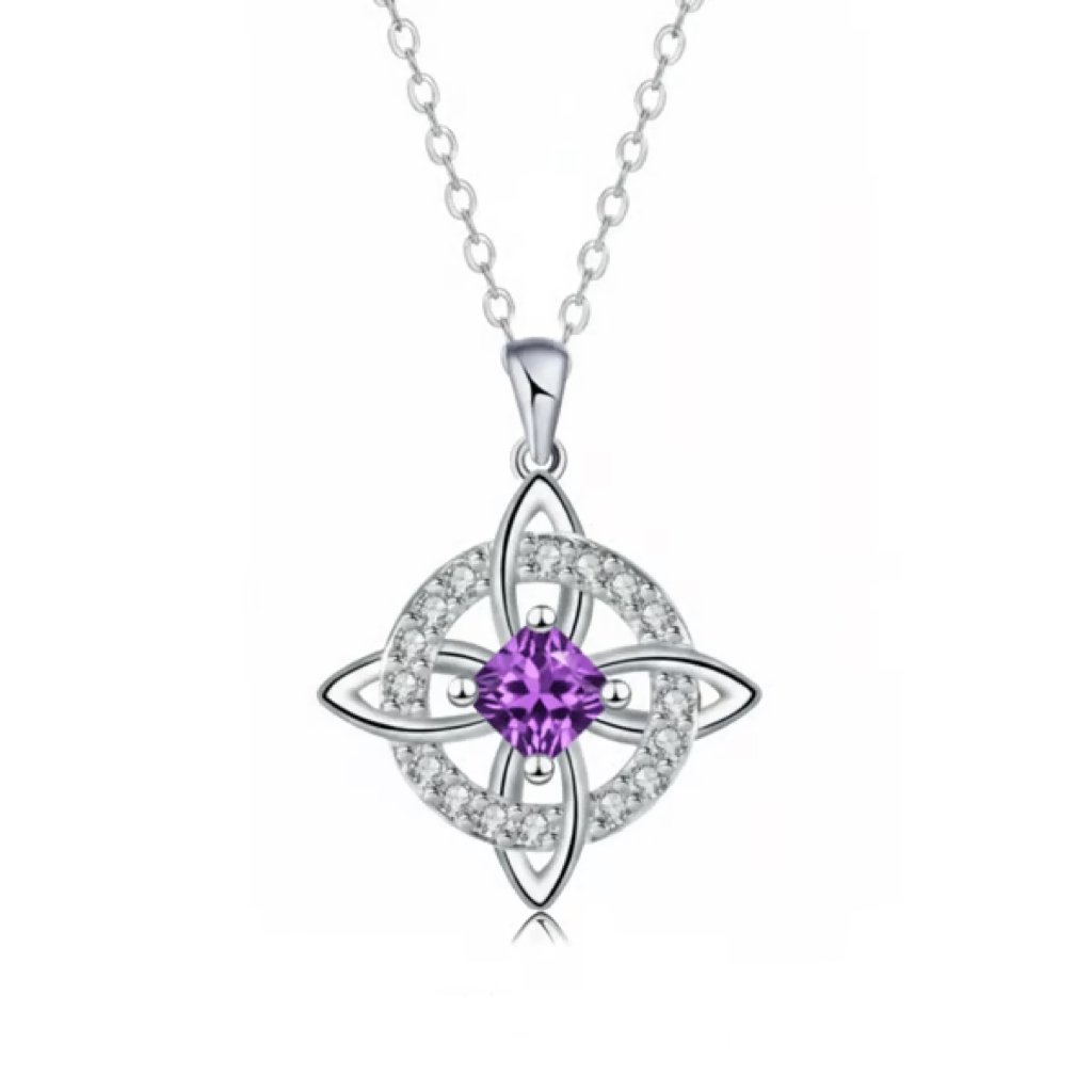 ✨Personalized Witch’s Knot Birthstone Necklace(With Gift Box)